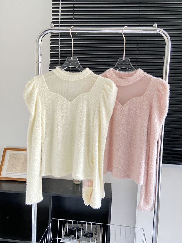 【L.L STUDIO】 、Light cooked halter with thick knitted bottoming shirt 78488# PCZ