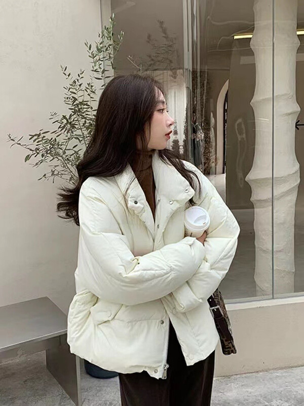 [Y.JIA Yijia] Korean Hooded Versatile Design Casual Sweet Drawstring Down Jacket 33009