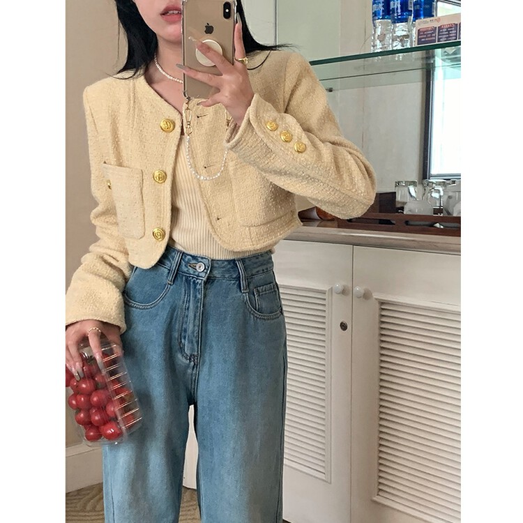 [Yixun] Xiaoxiangfeng fashionable temperament short coat 0466# HYY