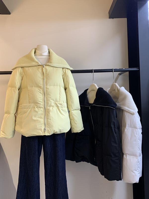 【LOVELY/SHMILY】Korean version of big lapel bread down jacket down jacket S2619