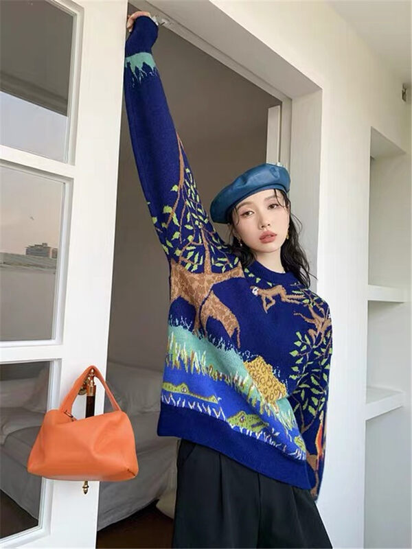 【SUSAN】Korean casual cartoon warm sweater 82556# LSW