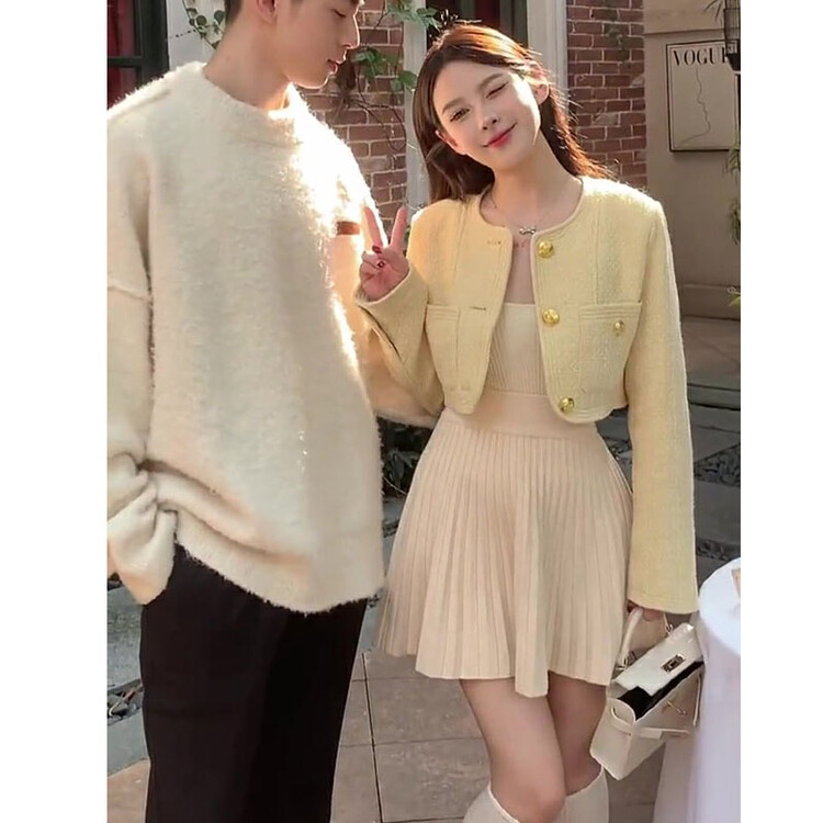 【L.L STUDIO】Gentle style small fragrant style woolen short coat 78416# PCZ