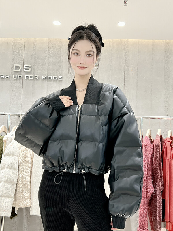【DS】Korean style fashion all-match zipper leather jacket 57061# JHY