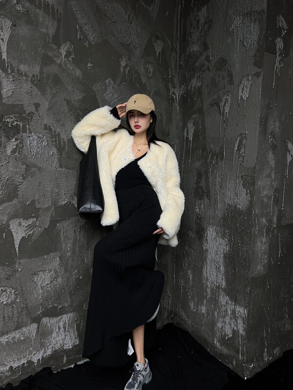 【D.TWO D2】Knitted slim solid color skirt 2519128# ZXL