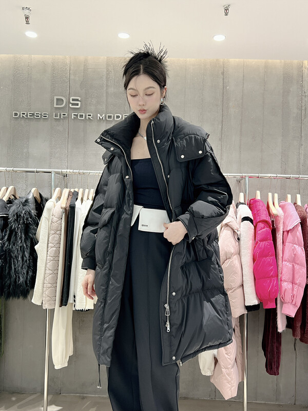 【DS】Korean style fashion loose warm down jacket (triangle button (non-removable) 90% white duck down) 99340# JHY