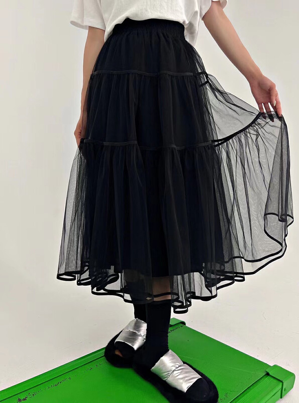 New in early autumn!  【D.TWO D2】Big-name simple high-quality mesh skirt 2329092# ZXL