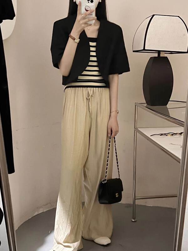 【SUSAN】Solid color all-match short cardigan 19349# LSW