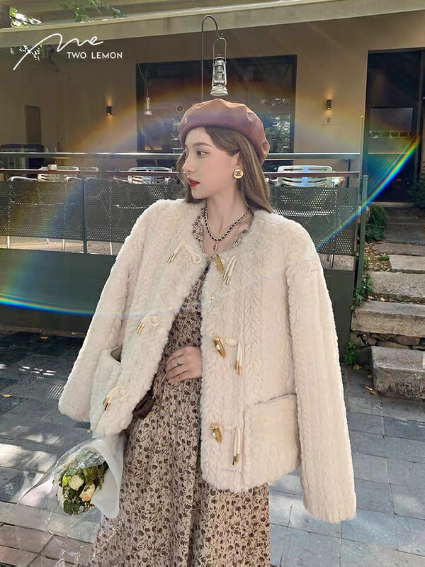 【L.L STUDIO】Korean version of simple loose short coat 78348# PCZ