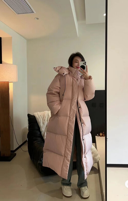 【DS】Long Knee Thickened Korean Warm Down Jacket (90% White Duck Down) 99290# JHY