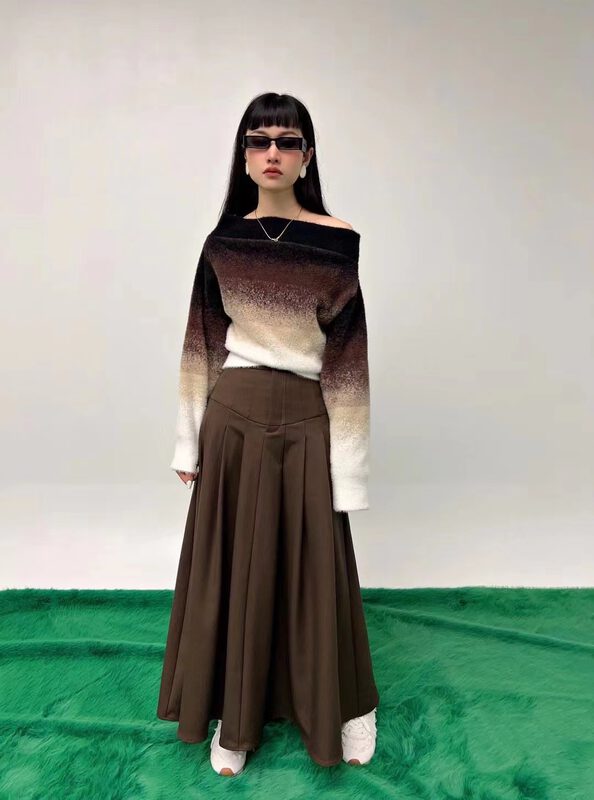 [D.TWO D2] Temperament slim and versatile skirt 2529101# ZXL