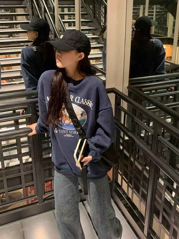【LAB EEDA】Casual Loose Versatile Animal Print Sweater M352# OZQ
