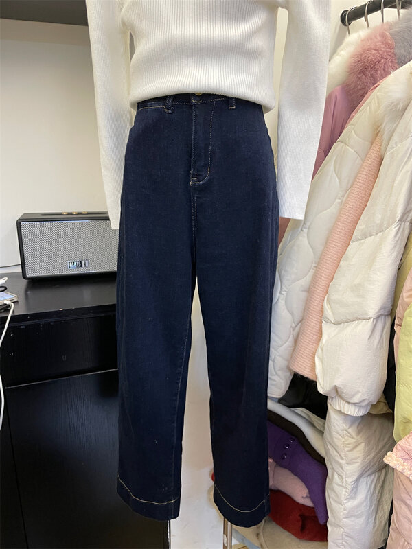 【SUSAN】Thickened High Waist Versatile Casual Jeans 82332# LSW