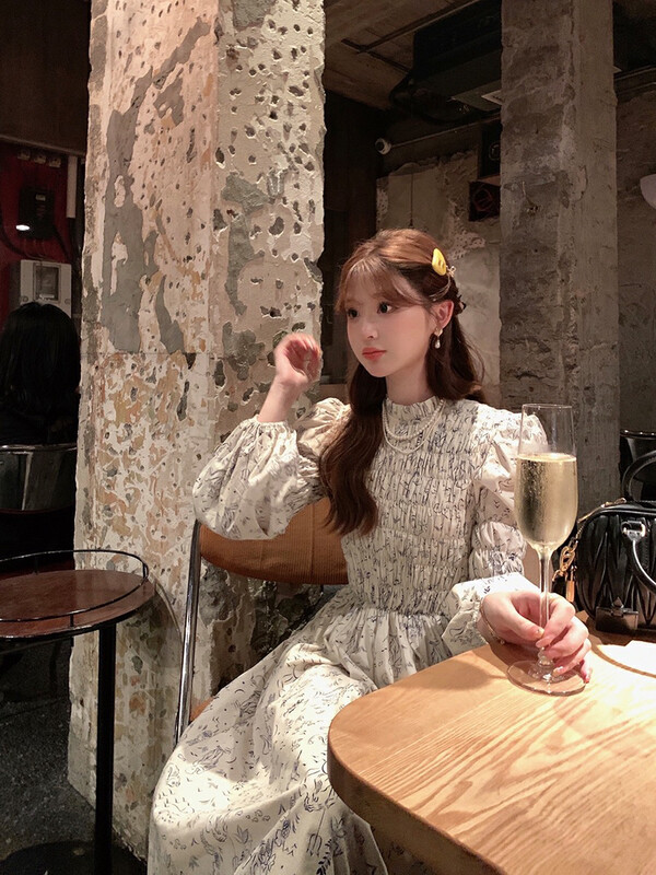 【L.L STUDIO】Sweet floral pleated dress 78404# PCZ