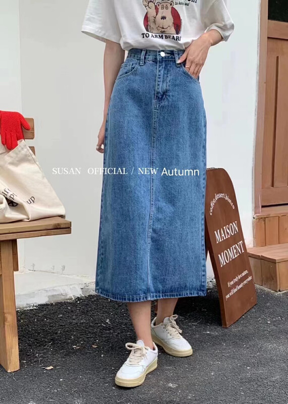 Early autumn new style!【SUSAN】Casual high waist denim skirt YS1-SU7021# LSW
