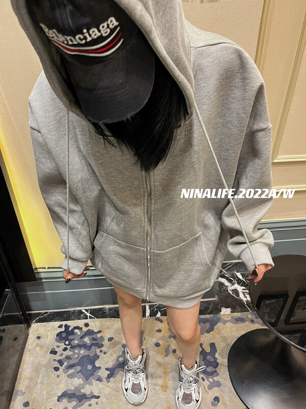 Exclusive!【NINA LIFE】Winter thickened hooded sweater 218# ZXL