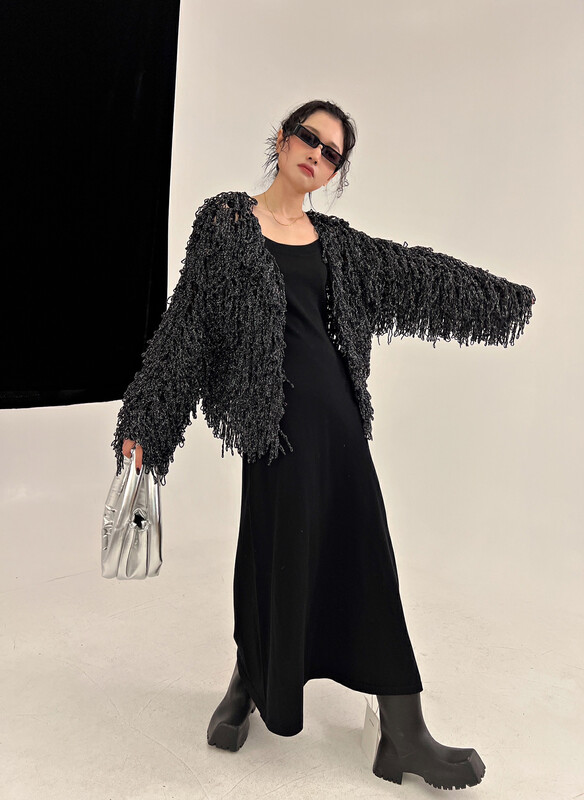 New in autumn! [D.TWO D2] high-quality outer hollow design short coat 2319518# ZXL