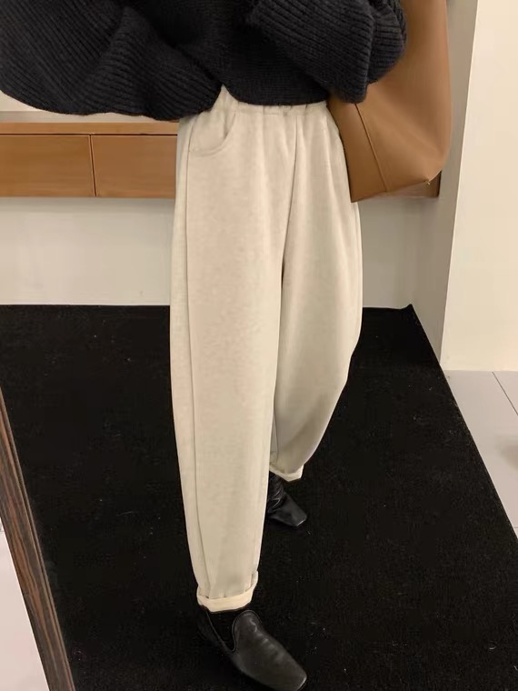 【SUSAN】Super Korean Elastic Waist Straight Casual Casual Pants 83006# LSW