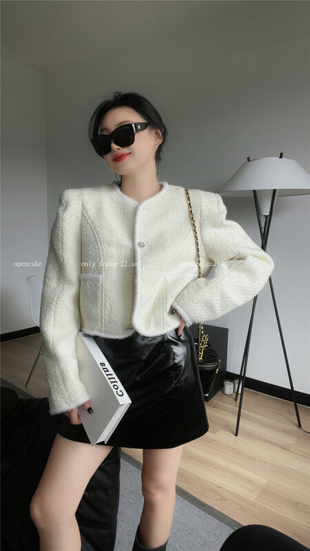 【OPEN】Xiaoxiang Colorblock Cotton Short Jacket 9056# OZQ