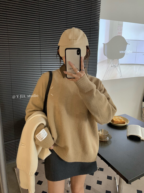 【Y.JIA Ijia】Korean Gentle Versatile Loose Casual Sweater YS1-858