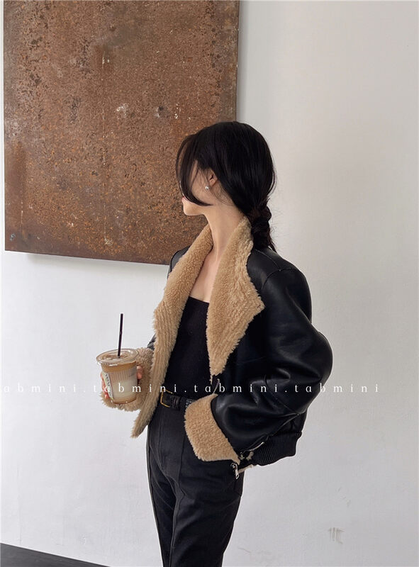 【TABMINI】Fashion motorcycle zipper jacket 11192-LM# LXC
