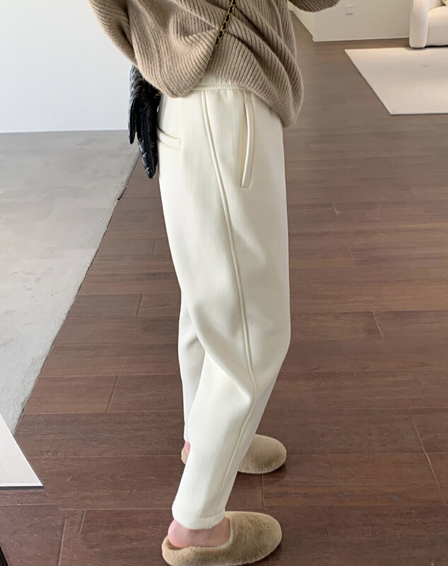 【Y.JIA】Korean version casual all-match radish pants elastic pocket casual pants 7093