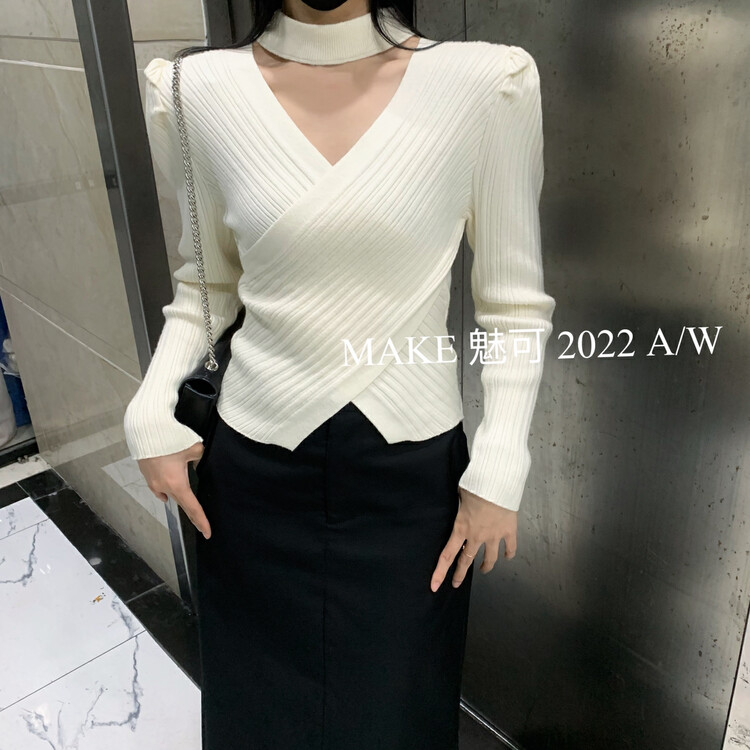 【MAKE Charm】Temperament Woman Puff Sleeve Shirt 3556# OZQ