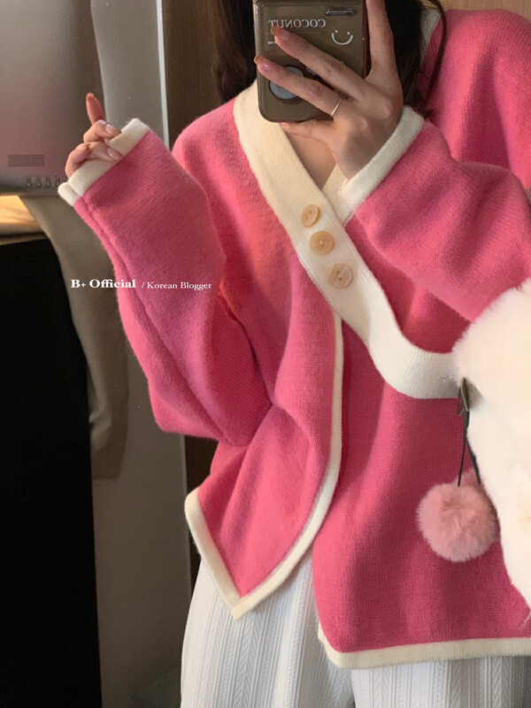 【B plus】Korean style simple fashion generous thick sweater 22-8396-2