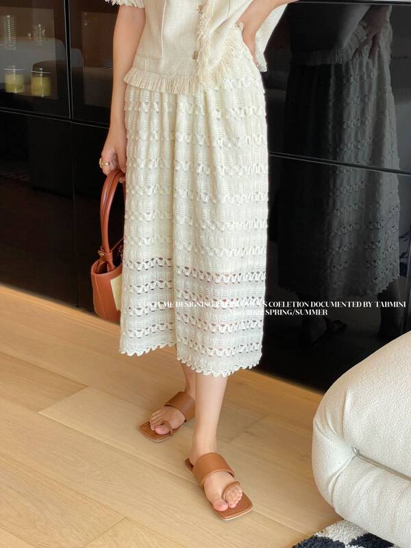 New in early summer! 【TABMINI】Korean style all-match solid color texture skirt X19329-M# WPL