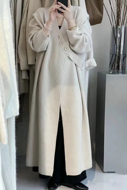 [WANWAN] Gentle temperament V-neck dress 2039# HBX