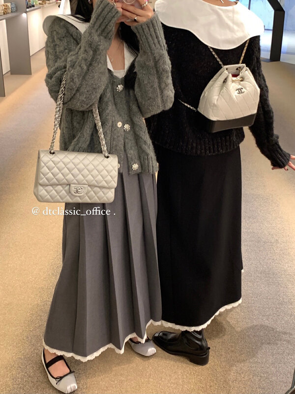【DT CLASSIC】Fashion lace pleated skirt D5233# JHY