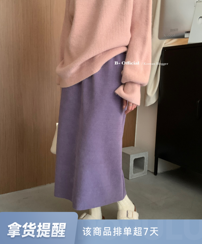 [B Plus] Korean version of fresh thickened casual all-match skirt 22-8527-2