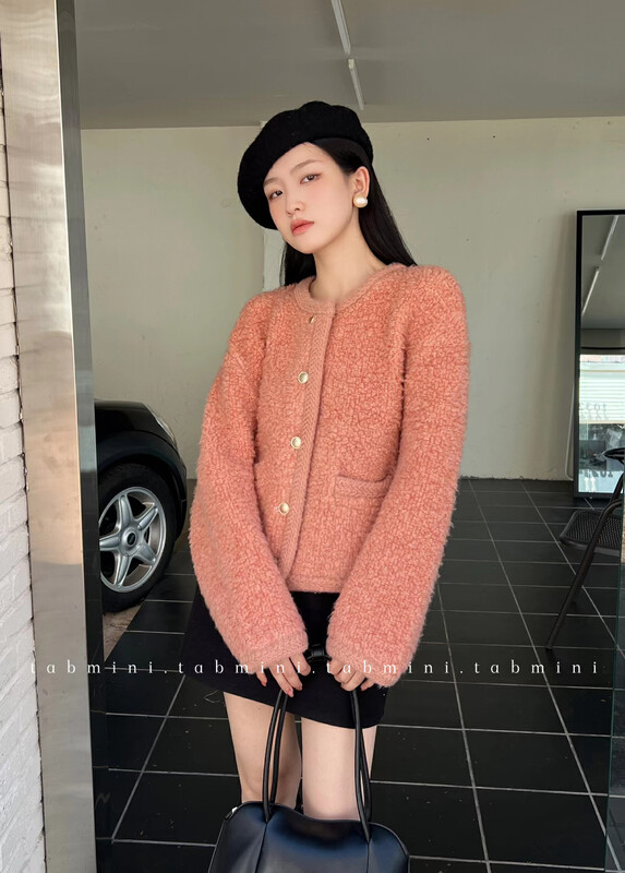 【TABMINI】Xiaoxiang style round neck short jacket D15331-A# WPL