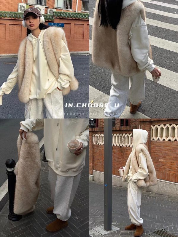 【IN.CHOOSE U】Simple letter embroidery plus fleece hooded sweater 67375# CQW