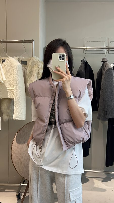 【IN.CHOOSE U】Baseball collar all-match vest warm down jacket (90% white duck down) 65059# CQW
