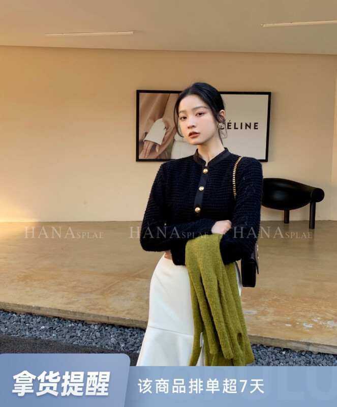 [HANNA Hanna] New Chinese style stand-up collar retro shirt long-sleeved female noble lace shirt top shirt H10696