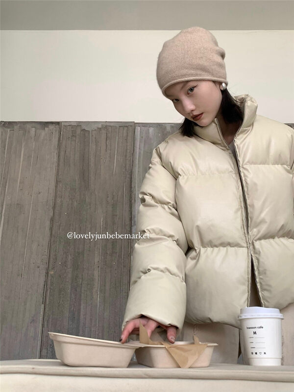 【DT CLASSIC】Stand collar quilted loose warm down jacket (90% white duck down) D5199# JHY