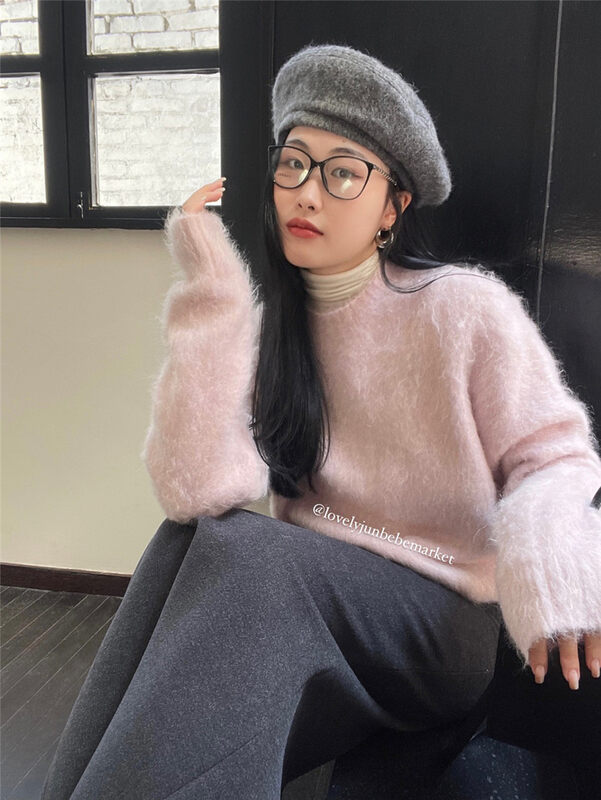 [DT CLASSIC] round neck fresh and versatile warm sweater (39% wool) M5145# JHY
