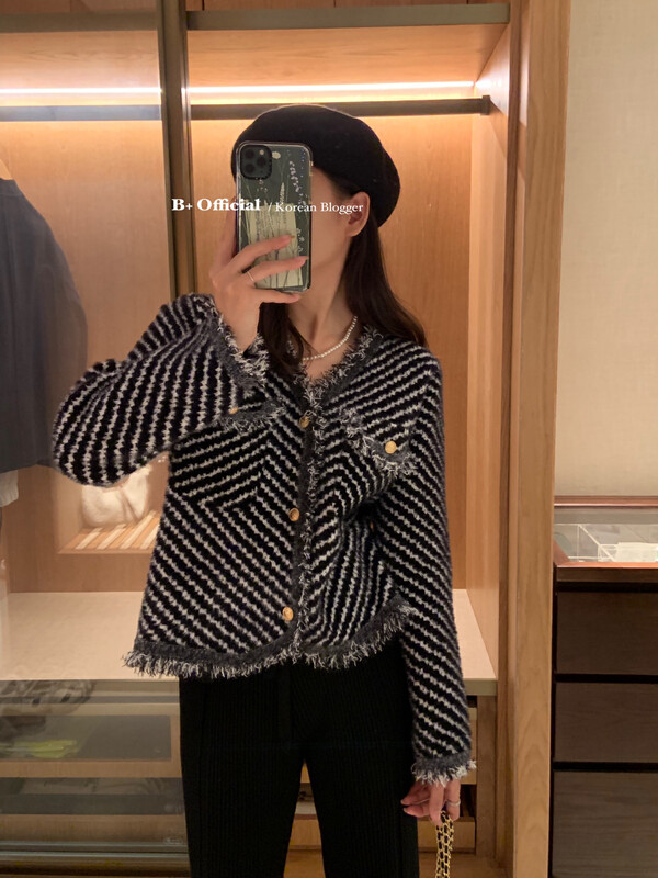【B plus】Korean style high-end ladies style short coat 22-8619-2