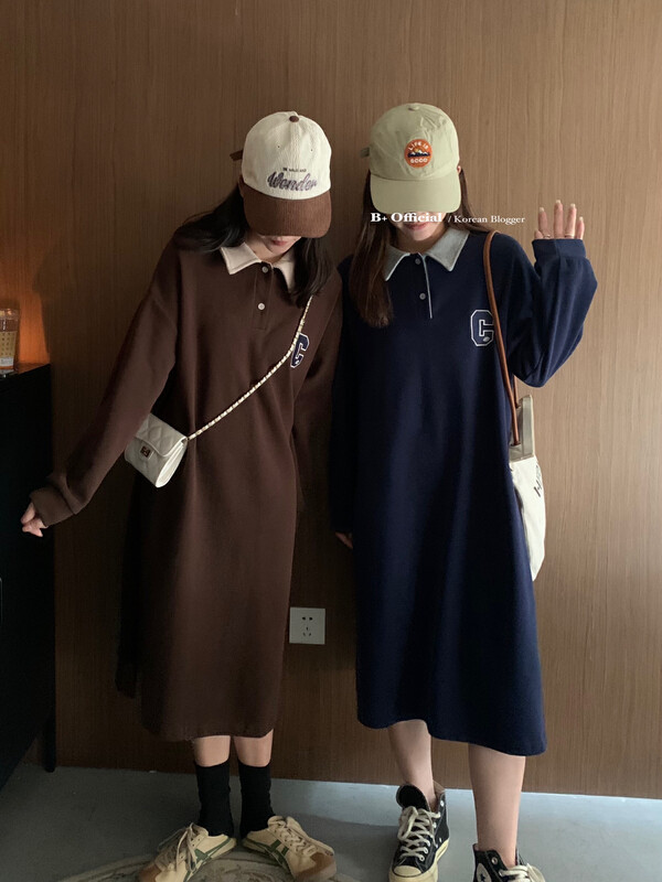 【B Plus】Early winter simple loose casual dress 22-8336-2