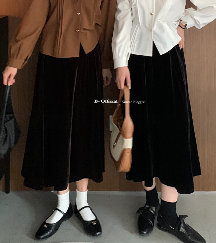【B Plus】Early autumn simple all-match commuter skirt 22-8132-2# FHX
