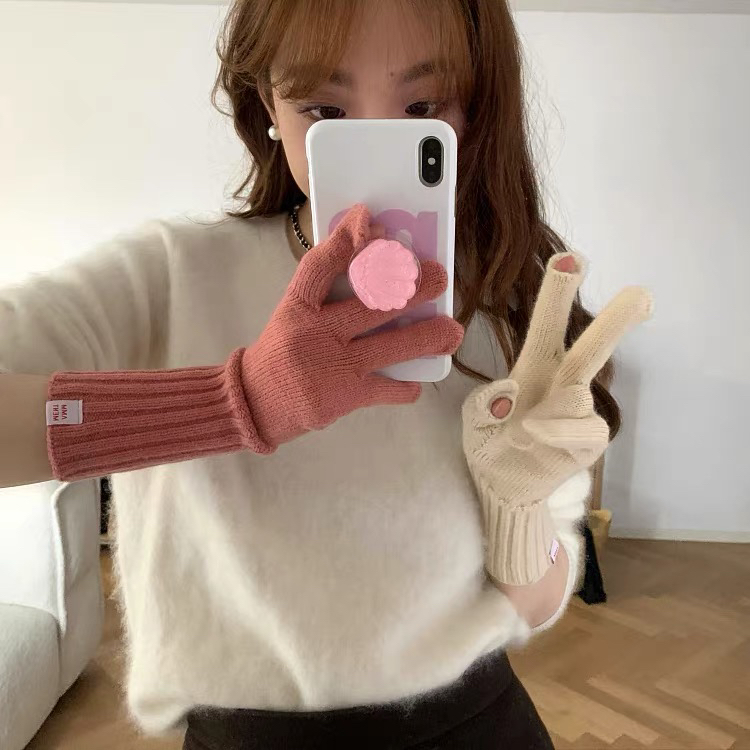[Weimei hat industry] Korean style simple warm gloves 3913# LSL