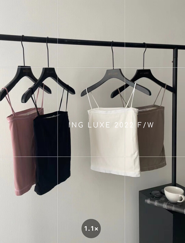 【ING】Simple slim-fit cashmere and thickened suspenders 8359