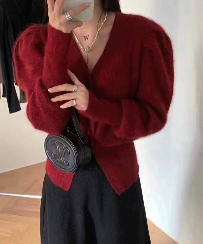 [WANWAN] Solid color all-match Korean casual warm sweater 2075# HBX