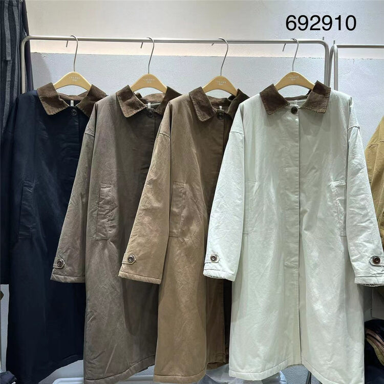 [TWENTY Yinmu] Korean color matching all-match coat 692910# L
