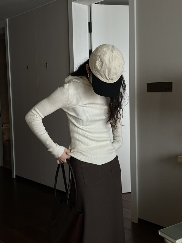 New in autumn! 【TN】Hooded sweater solid color sweater 9105# CLS