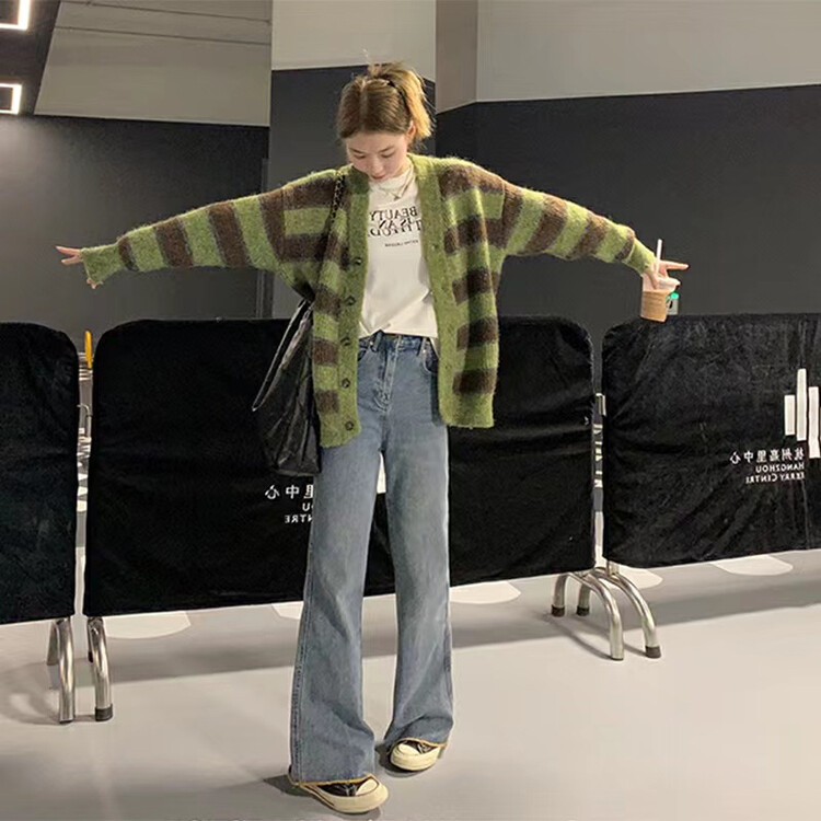 【ARE STUDIO】Fashionable all-match textured jeans 92630# OZQ