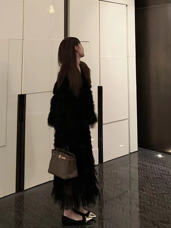 【ARE STUDIO】Design sense mesh ruffle skirt 92631# OZQ