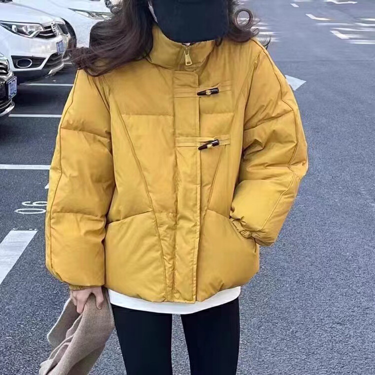 【I-D】Simple solid color all-match warm down jacket (including 90% white duck down) Y9026# L