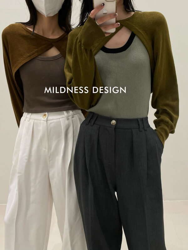[MILDNESS] Solid color with irregular cape 88155 # FHX