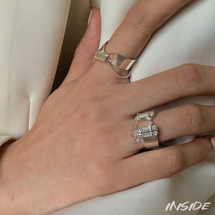 【INSIDE】Korean exquisite and high-end ring (random with box) J3692# ZXL